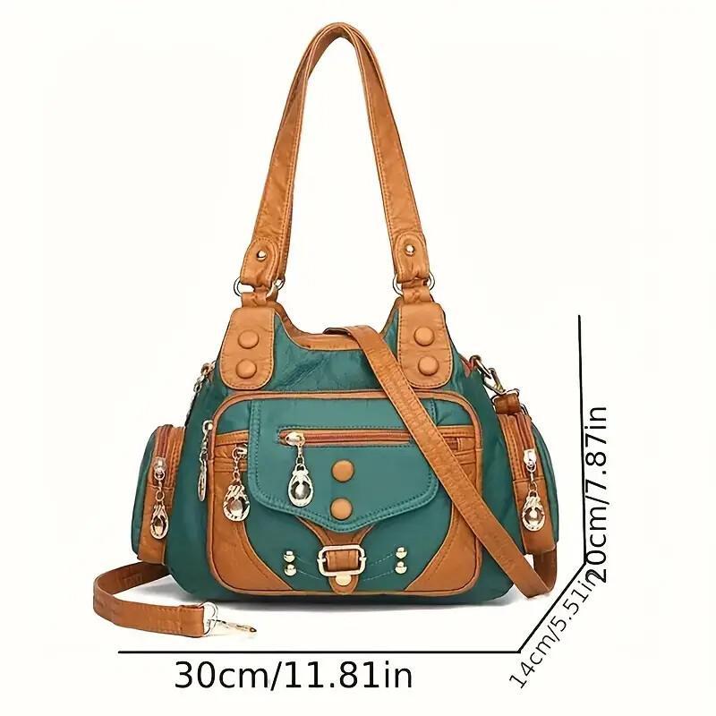 Vintage High Quality Leather Luxury Handbag