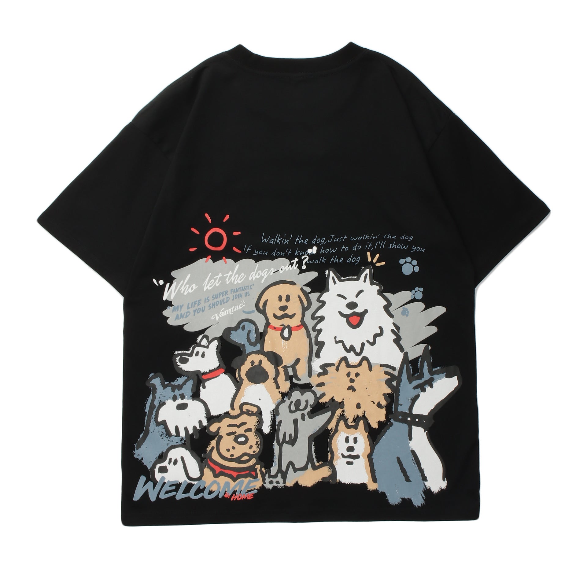 Summer Cartoon Printed Short Sleeve T-shirt - My Store