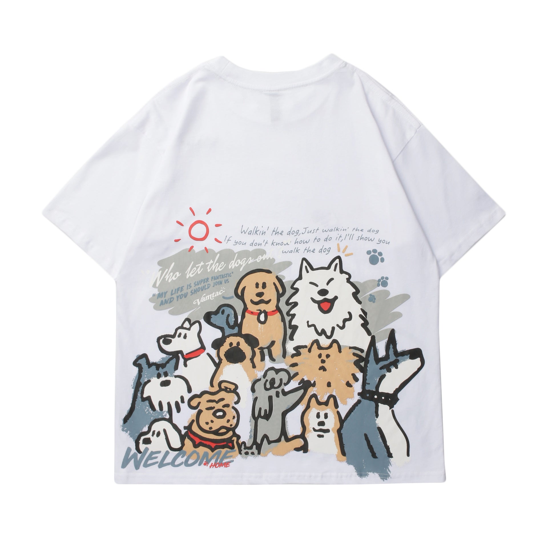 Summer Cartoon Printed Short Sleeve T-shirt - My Store